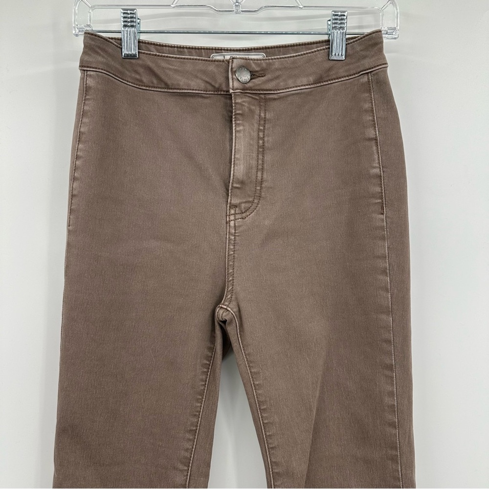 Free People Taupe Wide Leg Flare Jeans - Picture 7 of 16